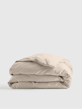 NWT QUINCE Bamboo Duvet Cover King/Cal King Sand 0602